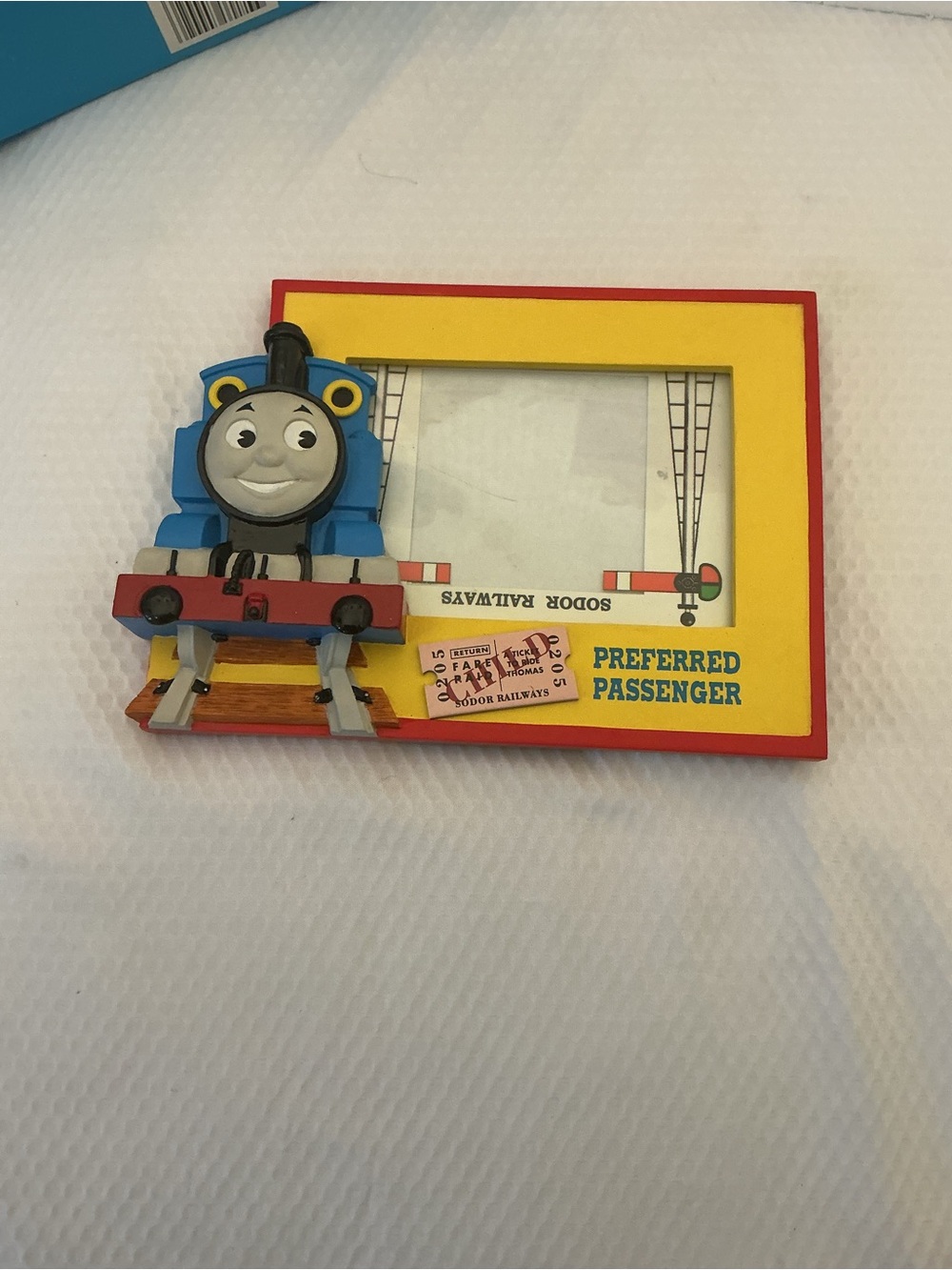 Thomas & Friends Yellow and Blue Train Frame with Red Trim1998